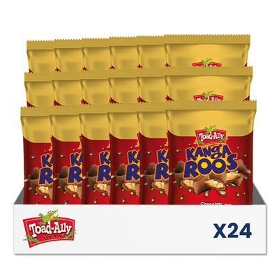 Kanga Roos Chocolatey Covered Peanut Butter Filled Pretzels 2oz Bag | Sweet and Salty Snack Treat | Crunchy Pretzels Coated in Chocolate Flavor | Grab-and-Go Candy Snack - 2 oz x 24 ct. - Peg Bag