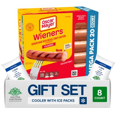 Salutem Vita Original Hot Dogs, Classic Wieners Gift Set Pack of 8