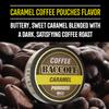 10 Cans, BaccOff Caramel Coffee Pouches, 50 MG of Caffeine Per Serving, Sweet, Buttery Caramel with Dark Coffee Flavors, 16 Pouches Per Can view 2