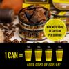 10 Cans, BaccOff Caramel Coffee Pouches, 50 MG of Caffeine Per Serving, Sweet, Buttery Caramel with Dark Coffee Flavors, 16 Pouches Per Can view 3