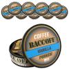 10 Cans, BaccOff Vanilla Coffee Pouches, 50 MG of Caffeine Per Serving, Natural Vanilla Bean Flavor, Coffee and Cream Flavors, 16 Pouches Per Can view 1