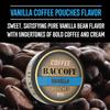 10 Cans, BaccOff Vanilla Coffee Pouches, 50 MG of Caffeine Per Serving, Natural Vanilla Bean Flavor, Coffee and Cream Flavors, 16 Pouches Per Can view 2