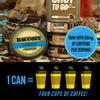 10 Cans, BaccOff Vanilla Coffee Pouches, 50 MG of Caffeine Per Serving, Natural Vanilla Bean Flavor, Coffee and Cream Flavors, 16 Pouches Per Can view 3
