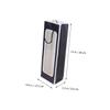 PRETYZOOM Kraft Paper Red Wine Tote Bag Window Single Bottle Carrier Handled Bag for Wine Flowers and Christmas Favors view 2