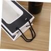 PRETYZOOM Kraft Paper Red Wine Tote Bag Window Single Bottle Carrier Handled Bag for Wine Flowers and Christmas Favors view 3