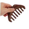 Ipetboom Wooden Scalp Wide Tooth Comb for Hair Care and Facial Relaxation Natural Wood Massage Tool for Scalp Face Neck and Back for Home and Travel view 3
