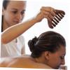 Ipetboom Wooden Scalp Wide Tooth Comb for Hair Care and Facial Relaxation Natural Wood Massage Tool for Scalp Face Neck and Back for Home and Travel view 4