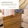 Teak Solid Wood Shower Floor Mat, Square Bath Floor Mat with Anti-Slip Foot & with Center Drain Hole, for Inside Shower/Tiled Floor,20in 24in 26in 28in 30in 32in 34in 36in(24x42in(61x107cm)) view 4