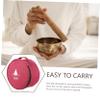 BESPORTBLE Singing Bowl Carrying Case for Crystal Sound Bowls Compact Storage Bag Zipper Design for Meditation and Mindfulness Practices Cloth Material view 2