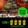 10 Cans, BaccOff Wintergreen Coffee Pouches, 50 MG of Caffeine Per Serving, Wintergreen and Robust Coffee Flavors, 16 Pouches Per Can view 3
