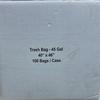 45 Gallon Trash Bags, 40 x 46 inches, 100 Count, Black view 1