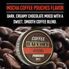 5 Cans, BaccOff Mocha Coffee Pouches, 50 MG of Caffeine Per Serving, Creamy Chocolate and Smooth Coffee Flavors, 16 Pouches Per Can view 2