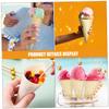 HEALSOPTHY 50pcs Ice Cream Cones Charcuterie Cups Miniature Ice Holders for Events view 3