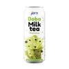 Jans Boba Milk Tea Matcha Flavor, Sweet & Creamy Taiwanese Milk Tea Drink with Tapioca Bubble Boba, Canned Matcha Green Tea Latte Beverage, 16.9 Fl Oz Can (Pack of 12) view 1