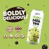 Jans Boba Milk Tea Matcha Flavor, Sweet & Creamy Taiwanese Milk Tea Drink with Tapioca Bubble Boba, Canned Matcha Green Tea Latte Beverage, 16.9 Fl Oz Can (Pack of 12) view 3