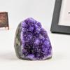 CrystalHola 200-700g Selected Raw Geode Quartz Cluster Home Feng Shui Ornaments Energy Stone Healing Tools Meditation Feng Shui Decoration,Stone Display Piece, Mineral Specimen (Purple, 300-400g) view 3