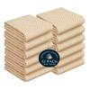 HEIRLOOM COMFORT Khaki Honeycomb Kitchen Towels 12 Pack, 16x26 Inch, 100% Cotton, Absorbent & Fast Drying, Reusable Dish Towels for Everyday Cleaning, Drying Dishes & All Kitchen Use view 1