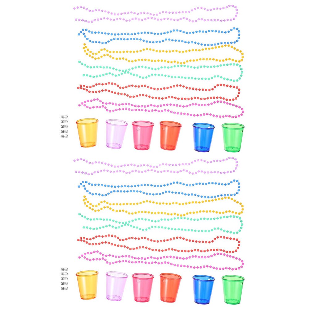 Alipis 12pcs Beaded Shot Cup Necklace Decorative Party Accessories for Weddings and Events Unique and Smooth Design for Fun Celebrations
