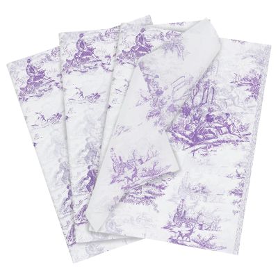 60 Sheets Gift Wrapping Tissue Paper Bulk, Vintage Purple Tissue Paper for Gift Bags, Decorative Art Papers for DIY Crafts Wedding Birthday Baby Showers Holiday Party Decor, 20x14 Inches
