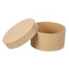 Garneck Round Paper Mache Box with Lid - Stackable Cardboard Storage Container - Ideal for Crafting Present Wrapping and Organizing for Weddings Birthdays and Special Occasions view 1