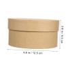 Garneck Round Paper Mache Box with Lid - Stackable Cardboard Storage Container - Ideal for Crafting Present Wrapping and Organizing for Weddings Birthdays and Special Occasions view 2