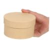Garneck Round Paper Mache Box with Lid - Stackable Cardboard Storage Container - Ideal for Crafting Present Wrapping and Organizing for Weddings Birthdays and Special Occasions view 3