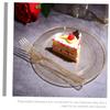 HOLIDYOYO 1set Disposable Glitter Plates and Fork Glitter Dessert Plates Matching Forks for Parties Events and Appetizers Serving Dinnerware view 3