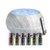 550ml Large Capacity Essential Oil Diffuser 6 Essentil Oil Set Aromatherapy Ultrasonic Air Humidifier with Timer and 7 Color LED Night Light Remote Control Waterless Auto-Off White Wood Grain view 1