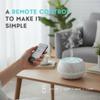 550ml Large Capacity Essential Oil Diffuser 6 Essentil Oil Set Aromatherapy Ultrasonic Air Humidifier with Timer and 7 Color LED Night Light Remote Control Waterless Auto-Off White Wood Grain view 4