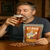 #1 Dad Who Always Seems to Be Going #2, Funny Gag Gift for Father's Day, Hilarious Roasted Almond Snack for Dads, Bathroom Joke Gift for Men, Made in USA view 2