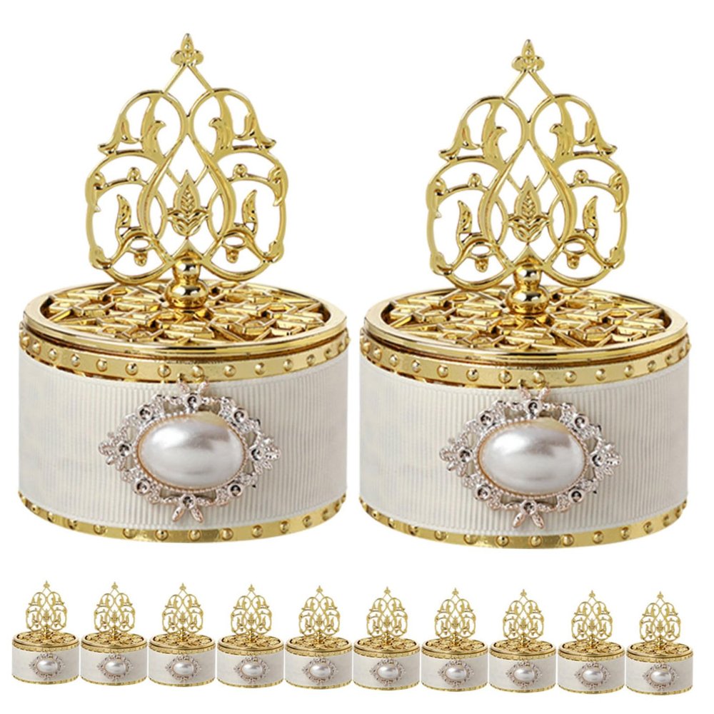 Garneck 12pcs Gold Candy Containers for Party Favors - Elegant Small Treat Boxes for Weddings - Birthdays and Anniversaries Decorative Favor Boxes for Snacks and