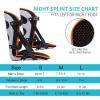 Posterior night splint stationary pedal Padded plantar 90 Degree Immobilizing Adjustable Heel Spur and Foot Relief Stretching Achilles Tendon Boot for Men and Women Gray Medium left and right(A,Medium view 4