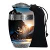 Large Sunset Dragonfly Urns for Human AshesAdult Female & Male - Cremation Urn for Human Ashes - Memorial Funeral Ashes - 10 Inch view 1