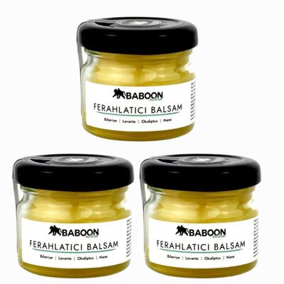 Natural Refreshing Balm (Rosemary, Lavender, Eucalyptus, Mint) - 30 ml - Pack of 3