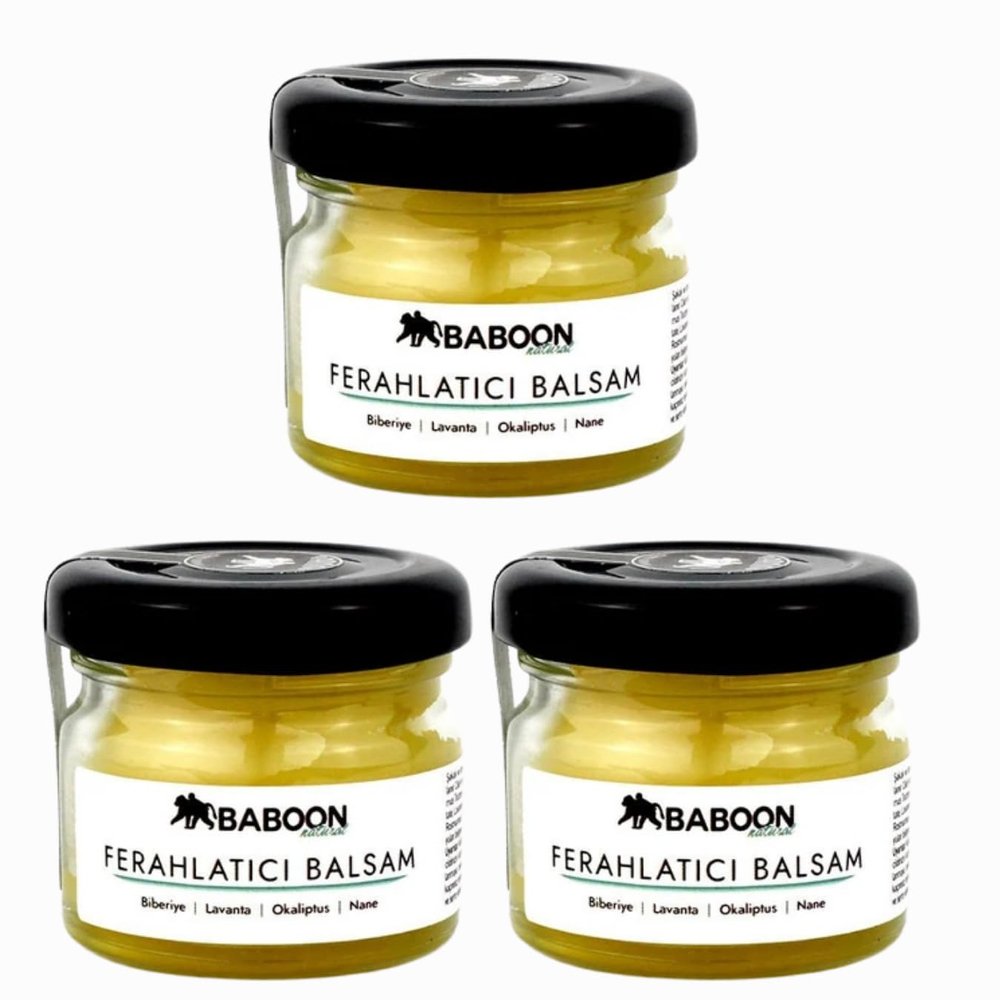Natural Refreshing Balm (Rosemary, Lavender, Eucalyptus, Mint) - 30 ml - Pack of 3