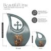 JAGLASH Electric Guitar Cremation Urn for Male & Female - Large Funeral Urns for Men & Women - Burial Urn for Human Ashes Husband & Wife - Decorative Cross Drop Urns for Mom & Dad (10 Inch) view 2