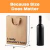 MilkToast Brands Funny Gift Bag, 11" x 8" x 4" Size, I really shouldn't have, Brown Kraft Paper Bag with Sarcastic Phrases, Funny Gift Bag for Christmas, Father's Day, Holidays, Office Parties view 2