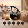 JAGLASH Electric Guitar Cremation Urn for Husband & Wife - Memorial Large Urns for Mother & Father - Funeral Urn for Human Ashes Men - Decorative Black Cross Drop Urns for Adult Male (10 Inch) view 4