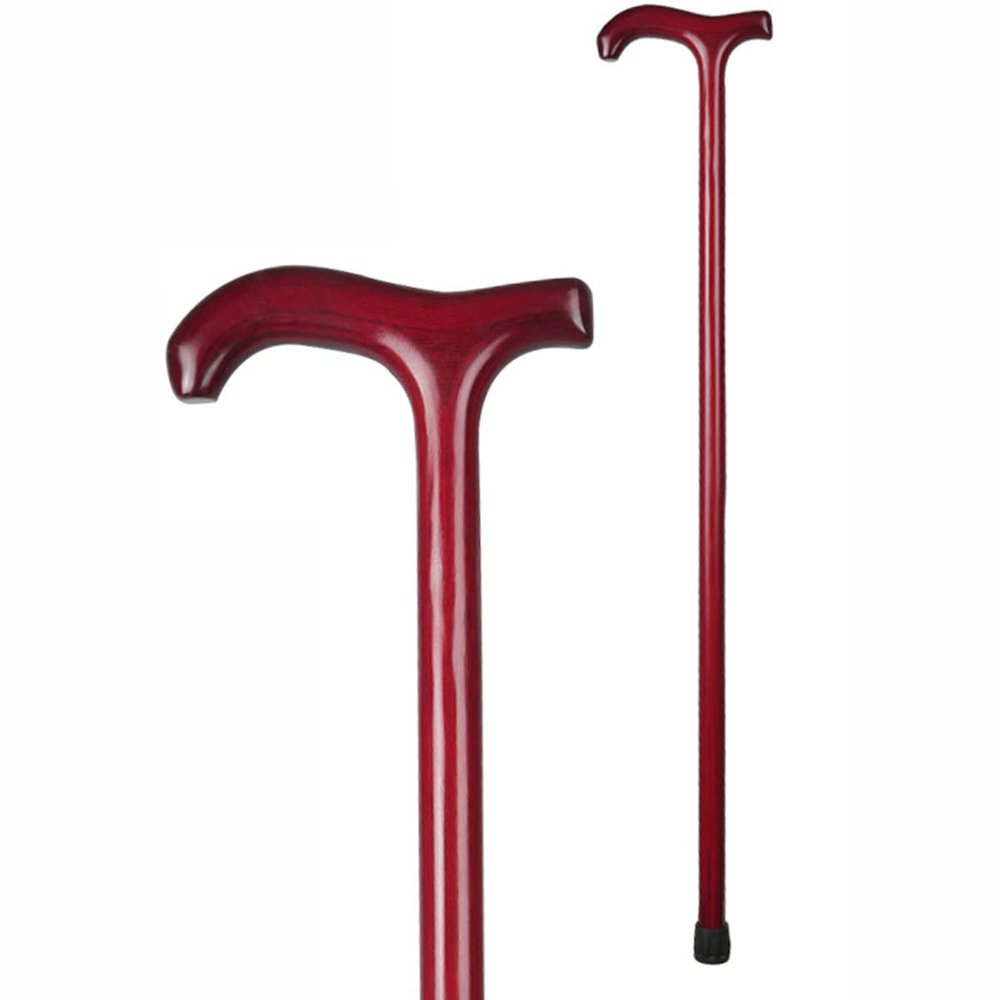 Solid Wood Cane,Wooden Walking Sticks Ergonomic Lightweight Walking Aid for Seniors,Elderly Disabled