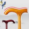 Solid Wood Cane,Wooden Walking Sticks Ergonomic Lightweight Walking Aid for Seniors,Elderly Disabled view 3