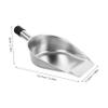Beaupretty Portable Metal Shovel Small Handheld Dustpan Efficient Cleaning Tool for Kitchen and Household Use view 2