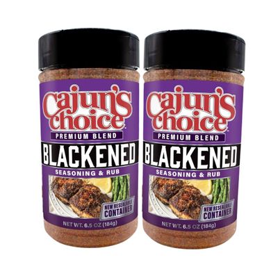 Blackened Seasoning & Rub - Cajun Choice, 6.5oz (Pack of 2)