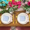 100 Pcs Blue & White Stripe Cocktail Beverage Napkins Disposable Paper Thin Striped Dessert Napkin for Birthday Baby Shower Party Supplies Decor view 4