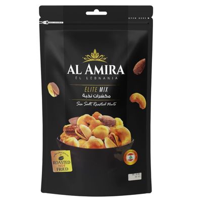 Al Amira - Elite Mix Nuts, Roasted and Salted, 10.58 oz (300g), Resealable Bag