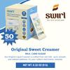 Swirl - Original Sweet Creamer - Liquid Real Milk Smooth Additive Free Single Serve No Refrigeration Travel Friendly - 9g per pack 50 packets view 3