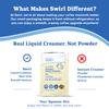 Swirl - Original Sweet Creamer - Liquid Real Milk Smooth Additive Free Single Serve No Refrigeration Travel Friendly - 9g per pack 50 packets view 4