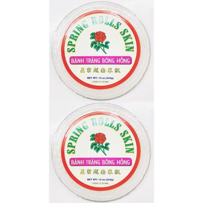 Spring Rolls Skin Rice Paper, Vietnamese Style, 12 oz, Pack of 2