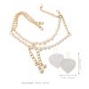Healeved Pearl Beaded Shoelaces for High Heels Detachable Shoe Straps Adhesive Heel Cushion Shoe Lace Accessories view 2