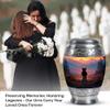 Teddy Bear Adult Cremation Funeral Urn for Human Ashes, Keepsake Memorial Gift, Mini Urns for Ash Container, Combo, Dark Blue (10 Inch & 3 Inch Mini Set of 3) view 3