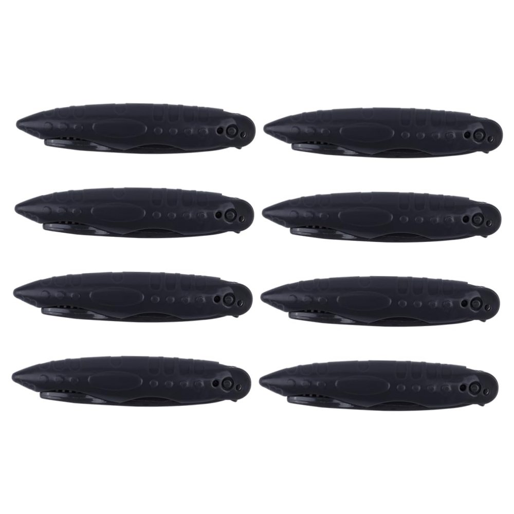 SAFIGLE 8PCS Portable Charcoal Toothbrush Set Foldable Travel Toothbrushes Soft Bristles for Camping and Travel